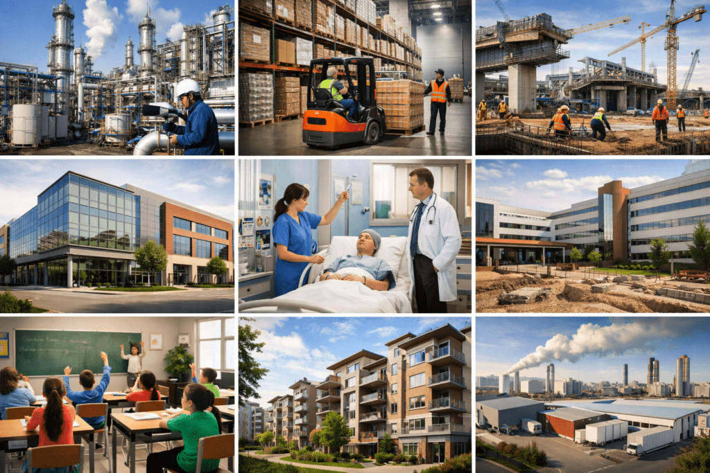 industrial, commercial, and residential industrial, commercial, and residential